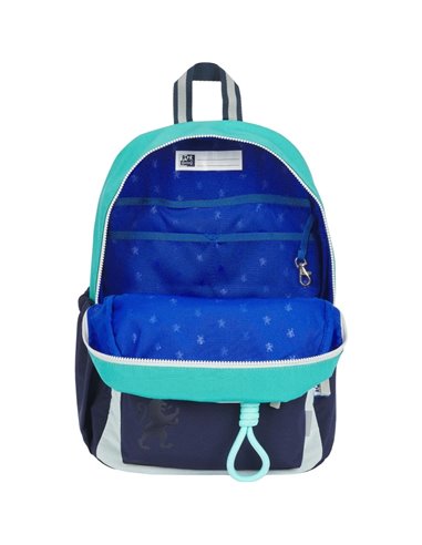 Ghiozdan scoala Oxford Funky, 40 x 28 x 15 cm, Turcoaz