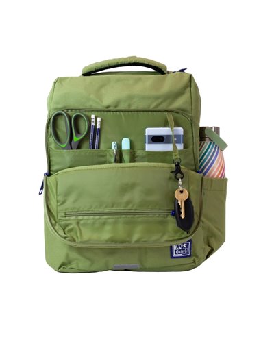 Ghiozdan scoala Oxford B-Ready, 42 x 30 x 15 cm, Kaki