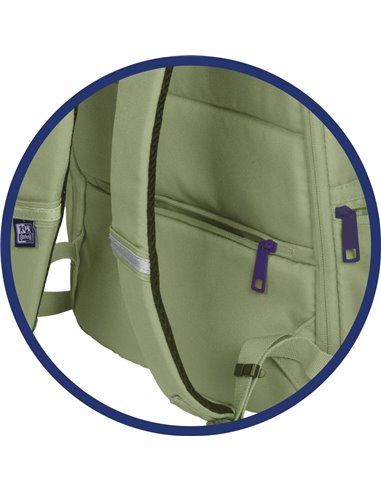 Ghiozdan scoala Oxford B-Ready, 42 x 30 x 15 cm, Kaki