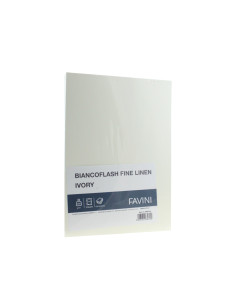 A68Q134,Carton carti vizita A4 250 g Ivory texturat FAVINI