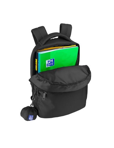 Ghiozdan scoala Oxford B-Ready, 42 x 30 x 15 cm, Negru