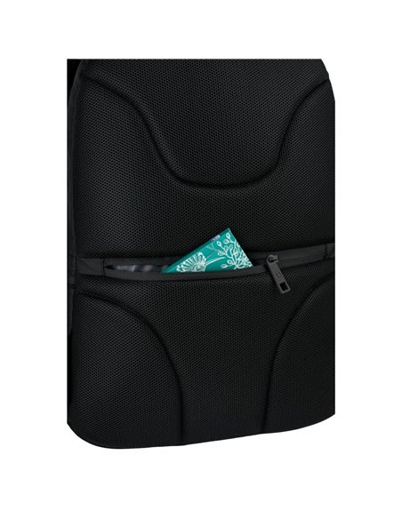 Ghiozdan scoala Oxford Dream Tech holografic, 44 x 32 x 18 cm, Negru floral