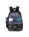 Ghiozdan scoala Oxford Dream Tech holografic, 44 x 32 x 18 cm, Negru floral