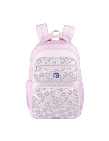 Ghiozdan scoala Oxford Dream Tech holografic, 44 x 32 x 18 cm, Pink animal