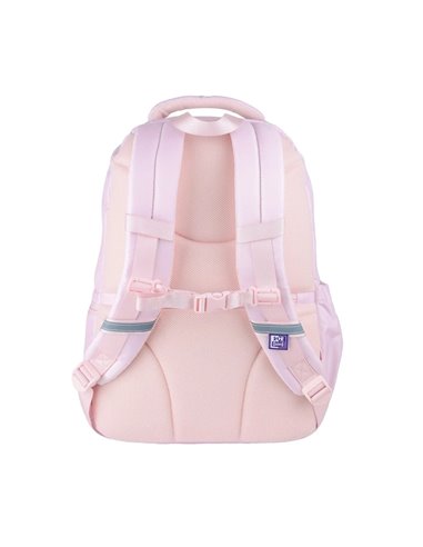 Ghiozdan scoala Oxford Dream Tech holografic, 44 x 32 x 18 cm, Pink animal