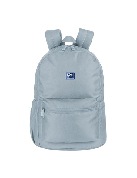 Ghiozdan scoala Oxford B-YOU, 42 x 29 x 17 cm, Gri