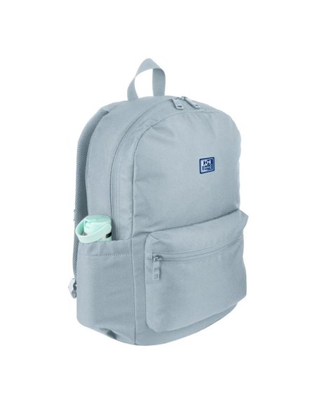 Ghiozdan scoala Oxford B-YOU, 42 x 29 x 17 cm, Gri