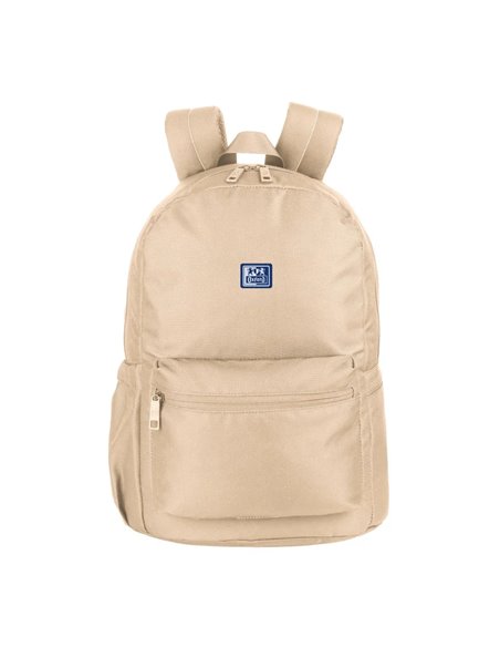 Ghiozdan scoala Oxford B-YOU, 42 x 29 x 17 cm, Bej