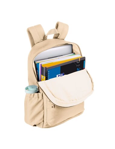 Ghiozdan scoala Oxford B-YOU, 42 x 29 x 17 cm, Bej