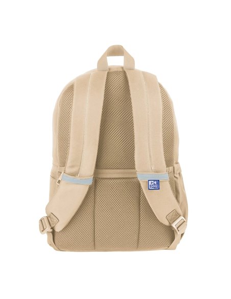 Ghiozdan scoala Oxford B-YOU, 42 x 29 x 17 cm, Bej