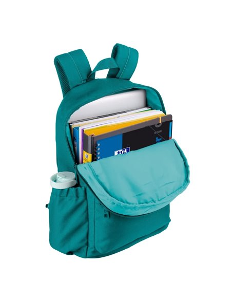 Ghiozdan scoala Oxford B-YOU, 42 x 29 x 17 cm, Turcoaz