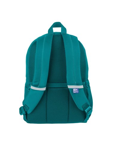 Ghiozdan scoala Oxford B-YOU, 42 x 29 x 17 cm, Turcoaz