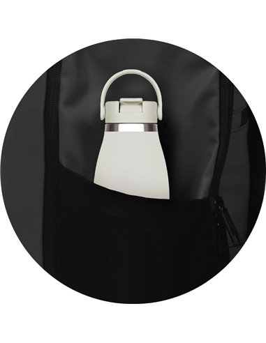 Rucsac Oxford Identity off road rolltop, 10 compartimente, 48 x 32 x 10 cm, Negru