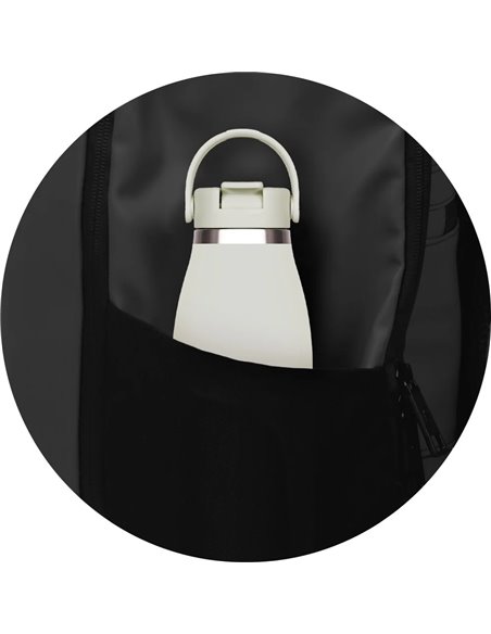 Rucsac Oxford Identity off road rolltop, 10 compartimente, 48 x 32 x 10 cm, Negru
