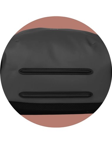 Rucsac Oxford Identity off road rolltop, 10 compartimente, 48 x 32 x 10 cm, Negru