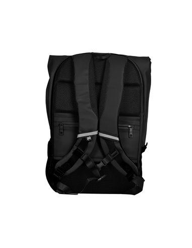 Rucsac Oxford Identity off road rolltop, 10 compartimente, 48 x 32 x 10 cm, Negru