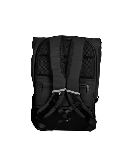 Rucsac Oxford Identity off road rolltop, 10 compartimente, 48 x 32 x 10 cm, Negru