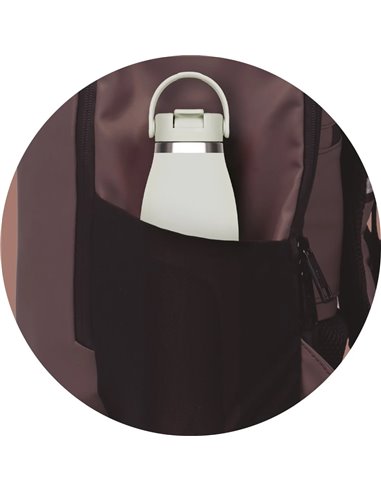 Rucsac Oxford Identity off road rolltop, 10 compartimente, 48 x 32 x 10 cm, Maro