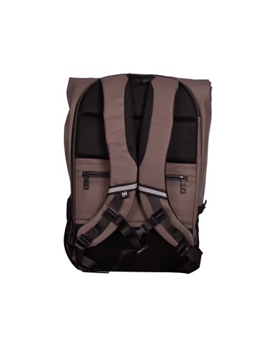 Rucsac Oxford Identity off road rolltop, 10 compartimente, 48 x 32 x 10 cm, Maro