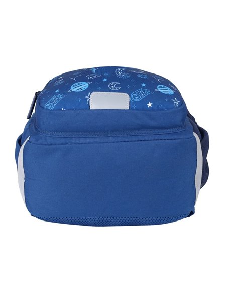 Ghiozdan gradinita Oxford, 31 x 23 x 12 cm, Motiv Space, Albastru