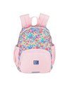 Ghiozdan gradinita Oxford, 31 x 23 x 12 cm, Motiv Flowers, Roz
