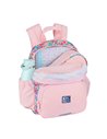 Ghiozdan gradinita Oxford, 31 x 23 x 12 cm, Motiv Flowers, Roz