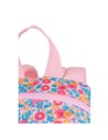Ghiozdan gradinita Oxford, 31 x 23 x 12 cm, Motiv Flowers, Roz