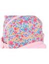 Ghiozdan gradinita Oxford, 31 x 23 x 12 cm, Motiv Flowers, Roz