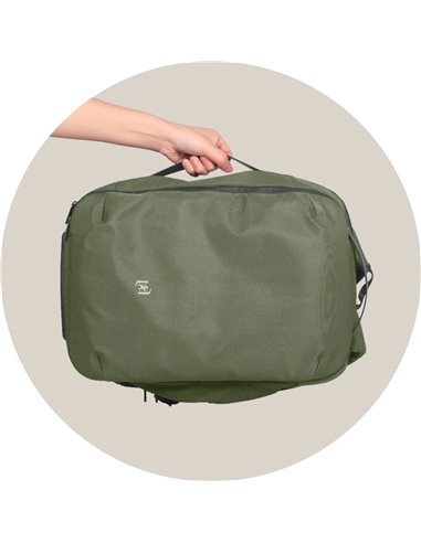 Rucsac Oxford Identity Executive, 14 compartimente, 42 x 32 x 13 cm, Kaki