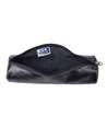Penar etui rotund Oxford, piele naturala, Negru