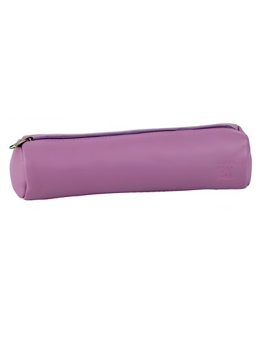 Penar etui rotund Oxford, piele naturala, Violet