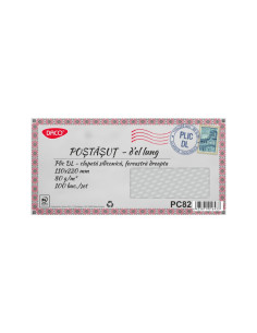 PC82,Plic DL siliconic cu fereastra dreapta Set 100 PC82 DACO