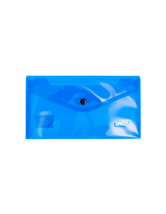 MP121A-12,Mapa plastic plic cu capsa - tip plic DL Albastru DACO - Set 12