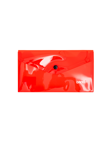 MP121R-12,Mapa plastic plic cu capsa - tip plic DL Rosu DACO - Set 12