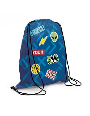 Sac incaltaminte S-COOL SC3354, 46 x 35.5 cm, Motiv Sticker