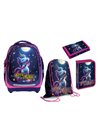 Set micul scolar S-COOL SC3366: Ghiozdan, Penar echipat, Sac sport, Portofel, Believe in magic