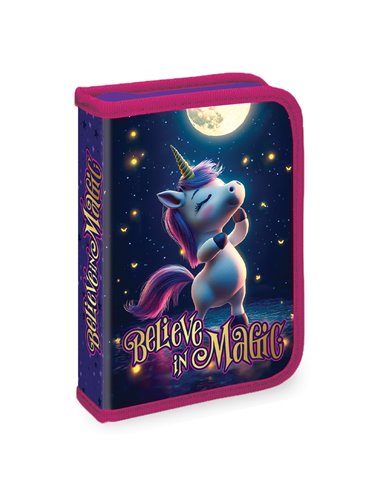 Set micul scolar S-COOL SC3366: Ghiozdan, Penar echipat, Sac sport, Portofel, Believe in magic