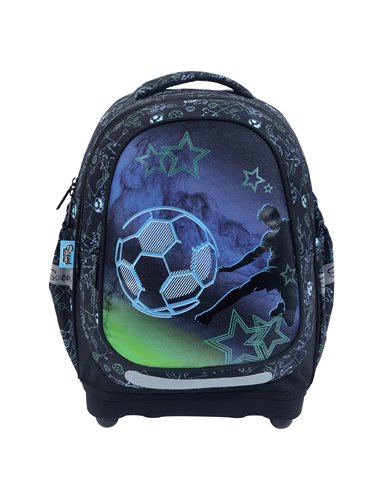 Set micul scolar S-COOL SC3369: Ghiozdan, Penar echipat, Sac sport, Portofel, Football
