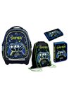 Set micul scolar S-COOL SC3368: Ghiozdan, Penar echipat, Sac sport, Portofel, Gamer
