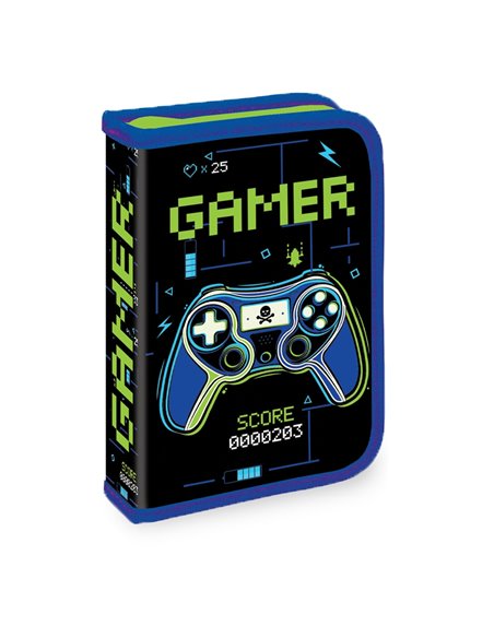Set micul scolar S-COOL SC3368: Ghiozdan, Penar echipat, Sac sport, Portofel, Gamer