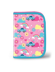 Penar neechipat cu 1 fermoar si 2 extensii S-COOL SC3293, Happy rainbow 2