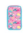 Penar neechipat cu 3 fermoare S-COOL SC3300, Motiv Happy Rainbow