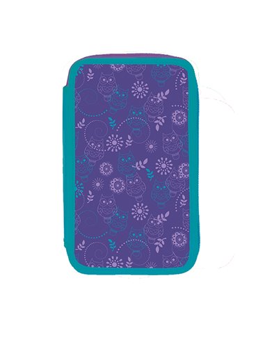 Penar neechipat cu 3 fermoare S-COOL SC3301, Motiv Owl