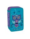 Penar neechipat cu 3 fermoare S-COOL SC3301, Motiv Owl