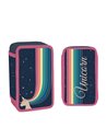 Penar neechipat cu 3 fermoare S-COOL SC3302, Motiv Rainbow