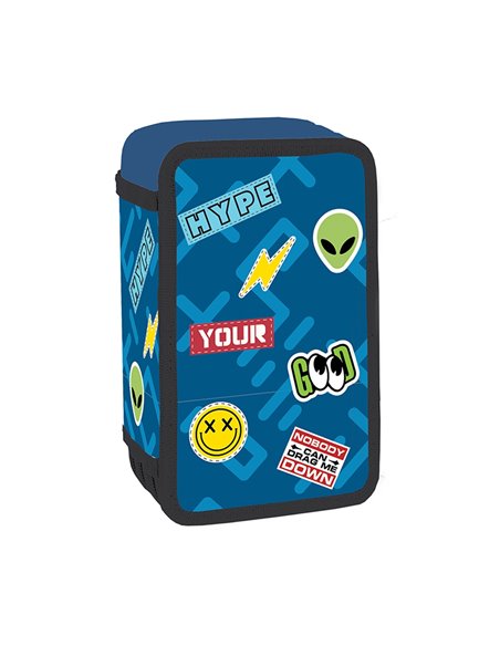 Penar neechipat cu 3 fermoare S-COOL SC3290, Motiv Sticker