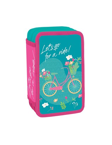 Penar neechipat cu 3 fermoare S-COOL SC3285, Motiv Let's go for a ride
