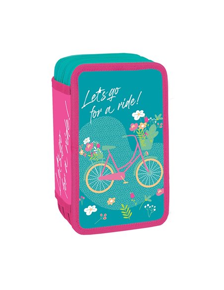 Penar neechipat cu 3 fermoare S-COOL SC3285, Motiv Let's go for a ride