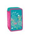 Penar neechipat cu 3 fermoare S-COOL SC3285, Motiv Let's go for a ride