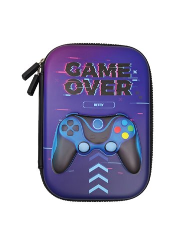 Penar neechipat 3D S-COOL SC3311, 1 fermoar, 22.5 x 15.5 x 6 cm, Motiv Game over